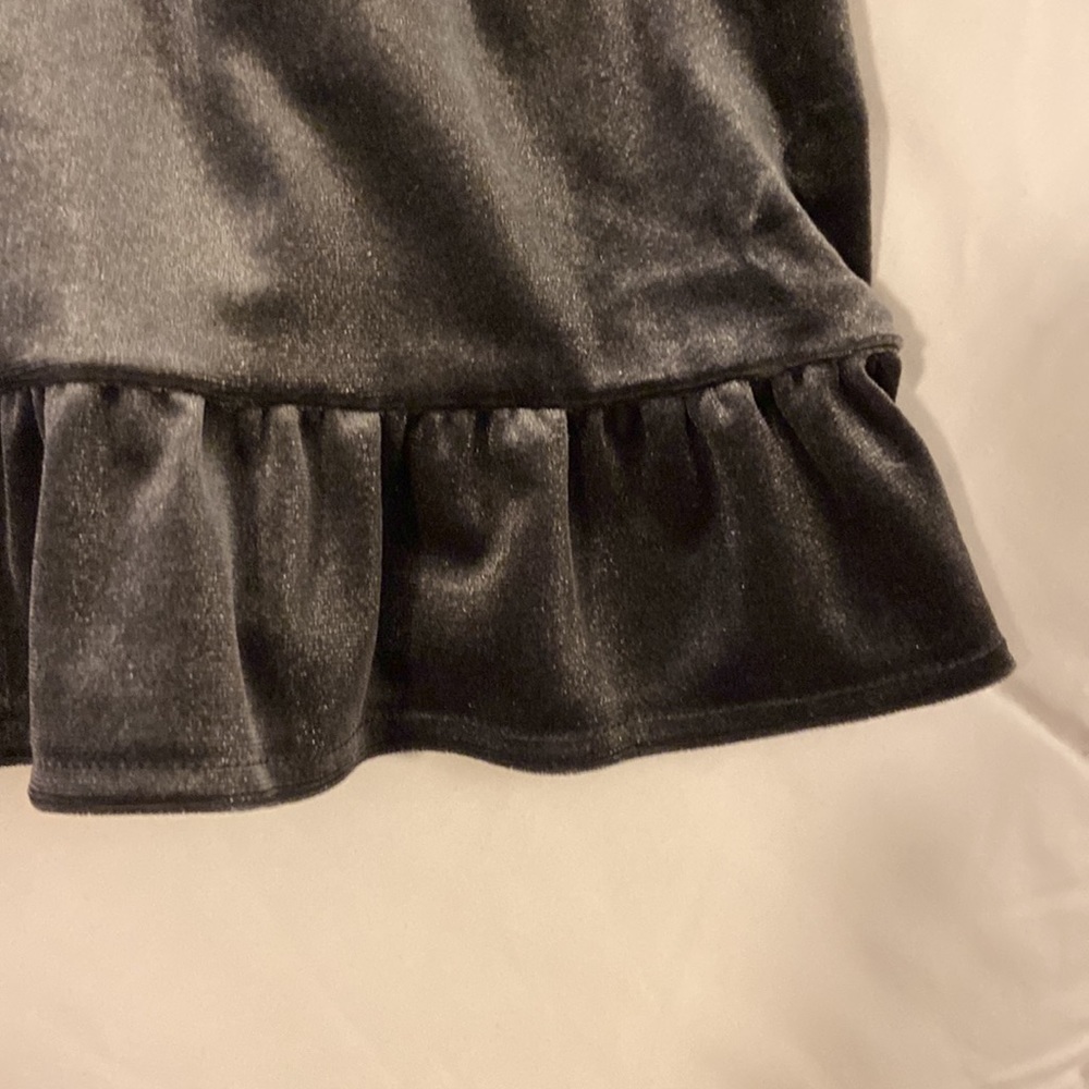 NWT Old Navy Gray Soft Velvet Dress - Picture 5 of 5
